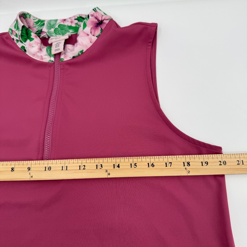 Tommy Bahama Dress Women XL Pink Golf Sleeveless Performance Stretch Pockets - Picture 7 of 9